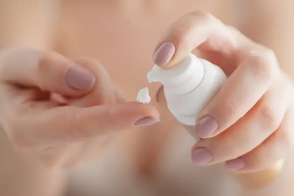 Smooth, hairless chest result after chemical exfoliation and hair removal