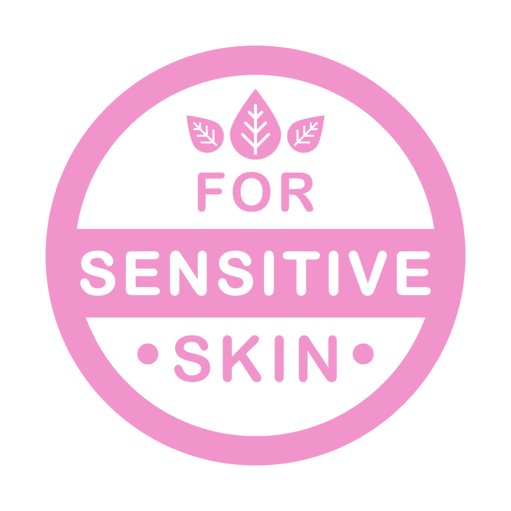 For Sensitive Skin badge