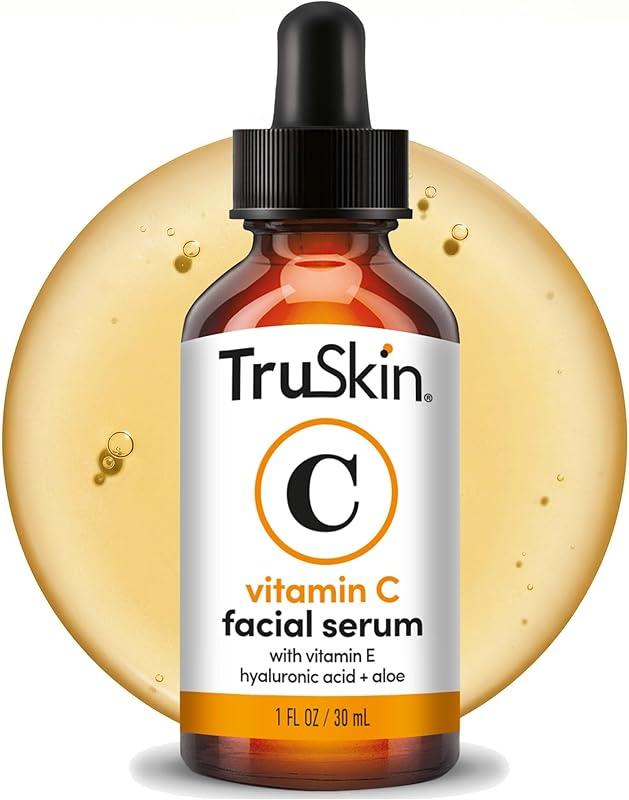 TruSkin Vitamin C Serum for Face - Anti Aging Face Serum with Hyaluronic Acid & Vitamin E - Brightening Formula for Improving Appearance of Dark Spots, Fine Lines & Wrinkles - All 